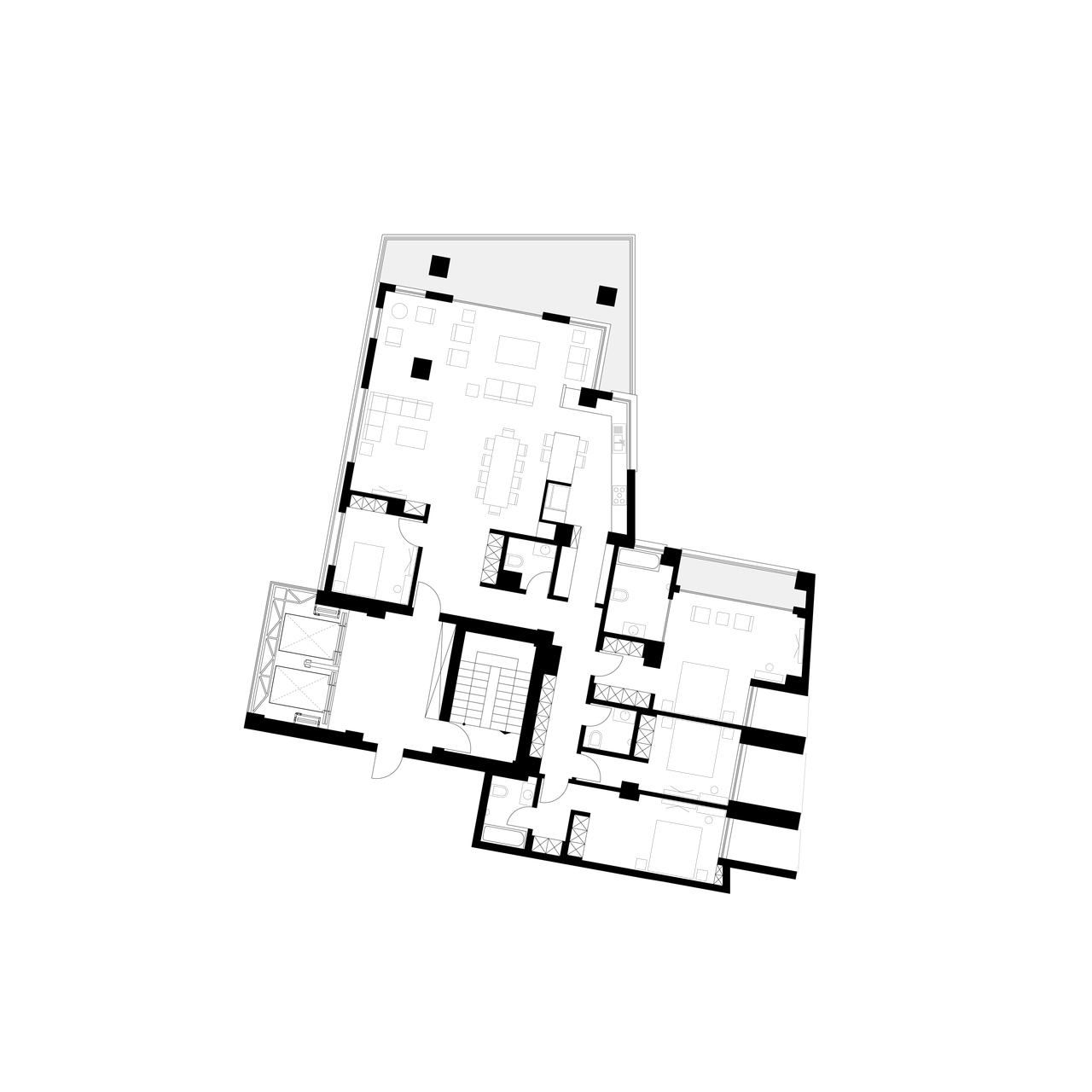 Architectural floor plan for Type 1